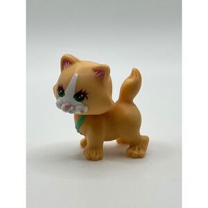 Vintage Littlest Pet Shop 1992 Cutesy Kittens Orange Kitten W Moving Head Kenner